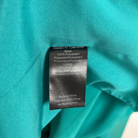 Anthropologie Hutch Green Off The Shoulder Ruffled Column Maxi Dress Size 2 - Picture 11 of 11